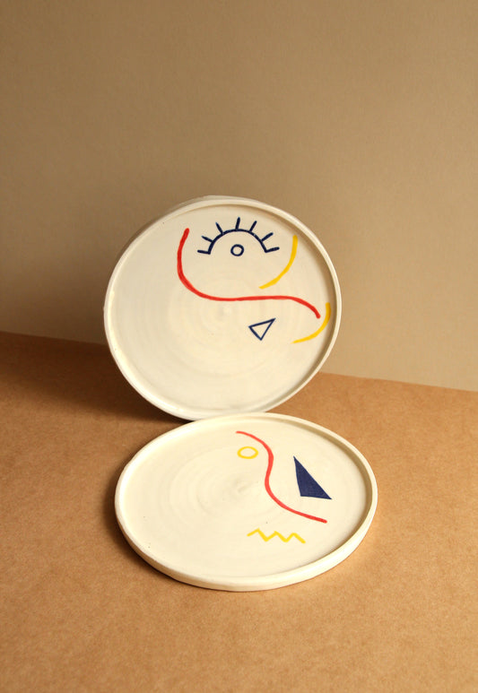 Hand painted dinner plates