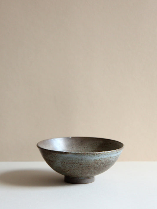 Baby blue bronze bowl