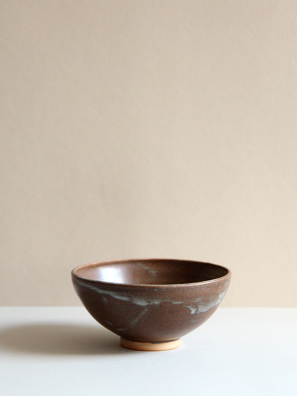 Dark blue bronze bowl