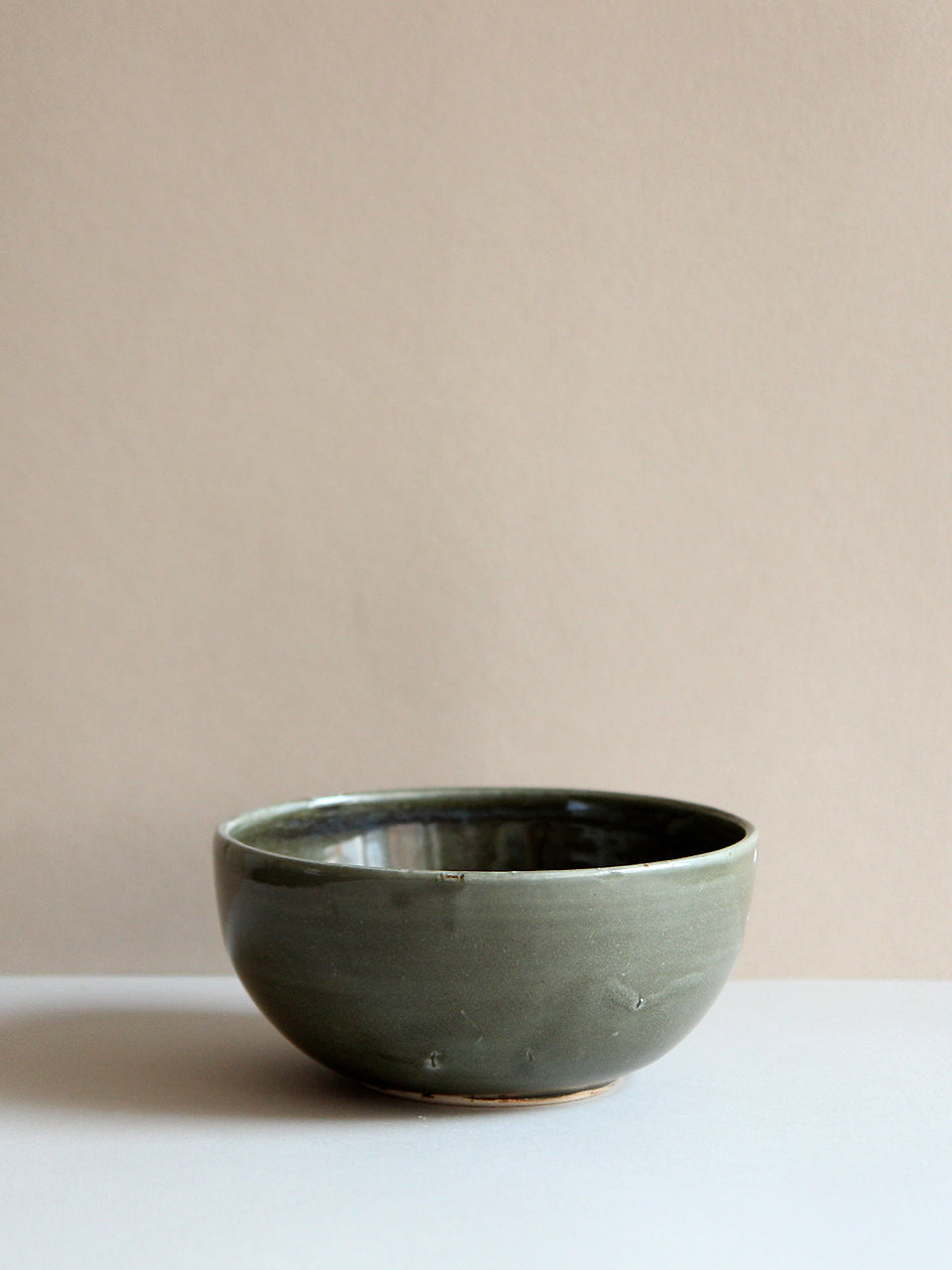 Forest green salad bowl